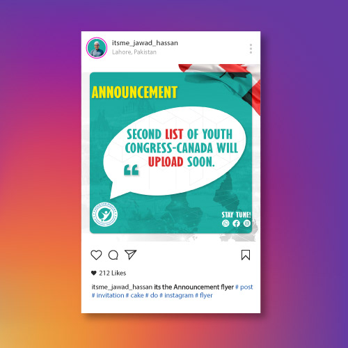 annunciation announcements instagram posts infographic information graphics information Instagram Post brand identity announce announcement card