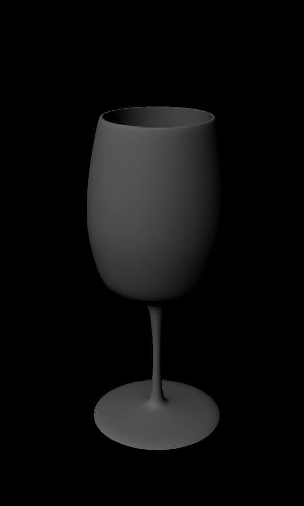 3d modeling Maya Autodesk wineglass
