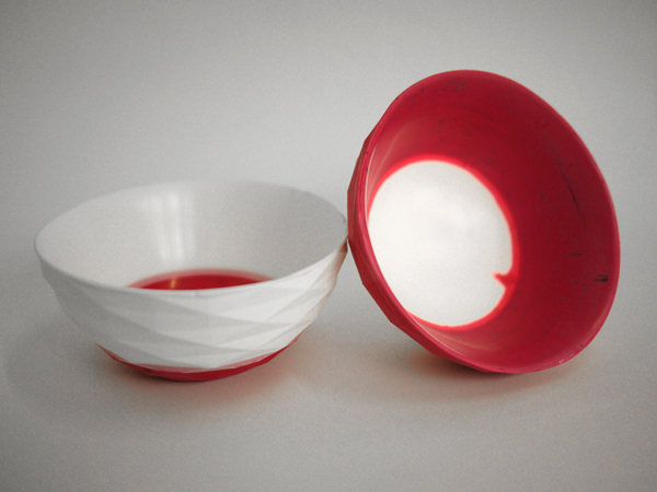 3d print resin cast homeware bowl Script