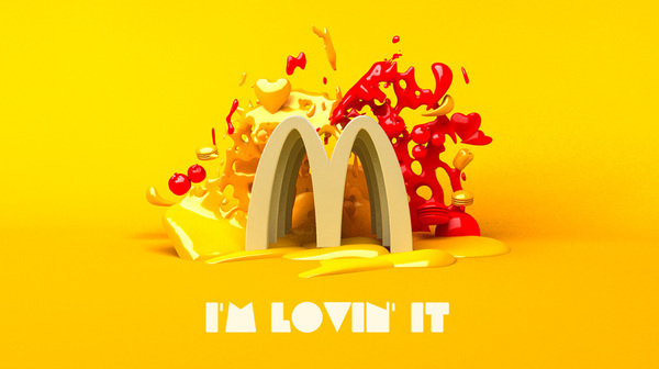 McDonalds 3d liquid design direction