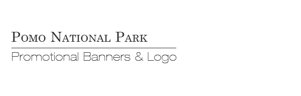 logo identity banner National Park hiking camping rafting
