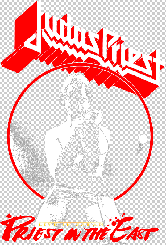 halftone Retro music Cover Art rock metal heavy metal halftone effect dtf printing screenprint