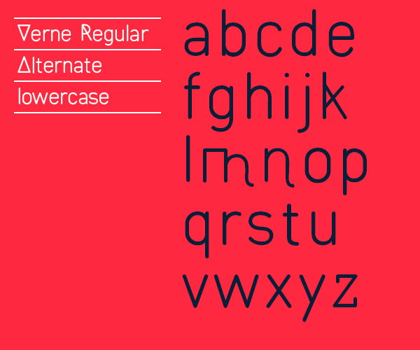 Typeface font verne sans serif esoteric ancient alphabets