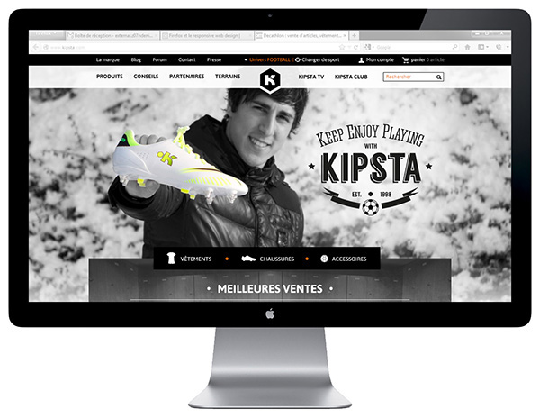 kipsta website (call to tender) on Behance