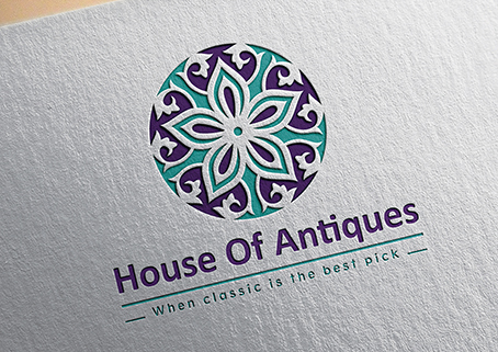 design designs logo antique Antiques bag Shopping motive flower