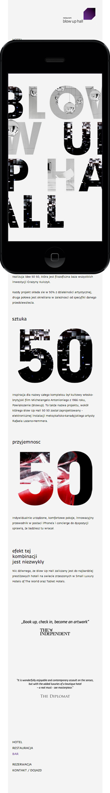 hotel poland poznan Cookie.pl Webdesign HTML Responsive Design mobile smartphone