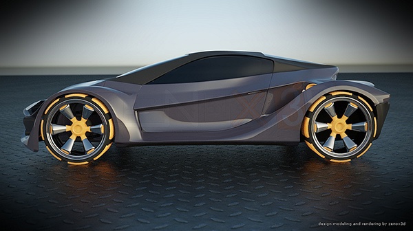 E futureOn futuristic concept car