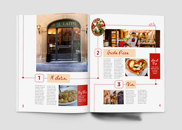 Florence Italy vespa magazine spread Layout Travel