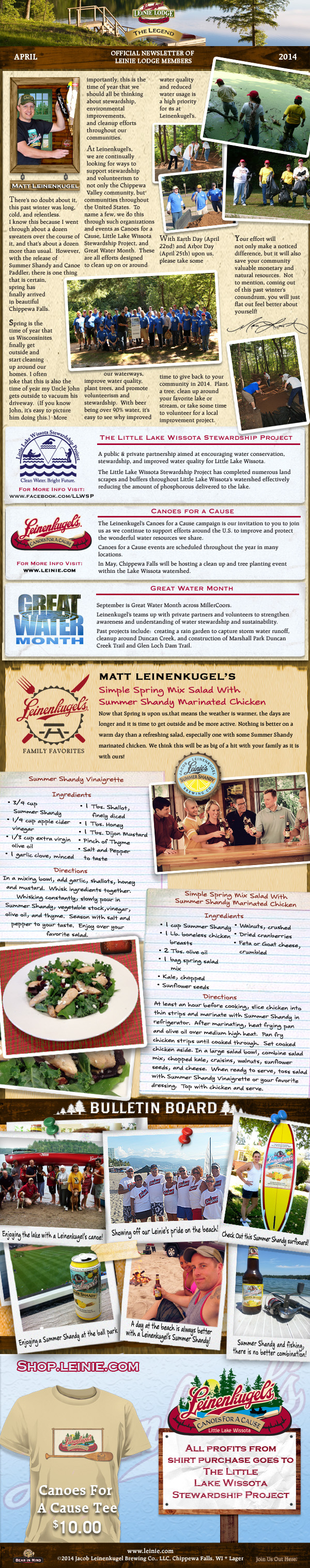 newsletter Email digital leinekugels beer leinie monthly