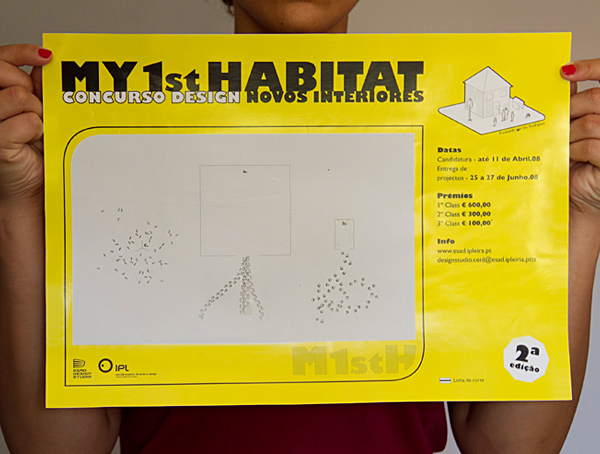 Esad design studio My 1st Habitat design contest cut-outs esad.cr poster Chris Ware