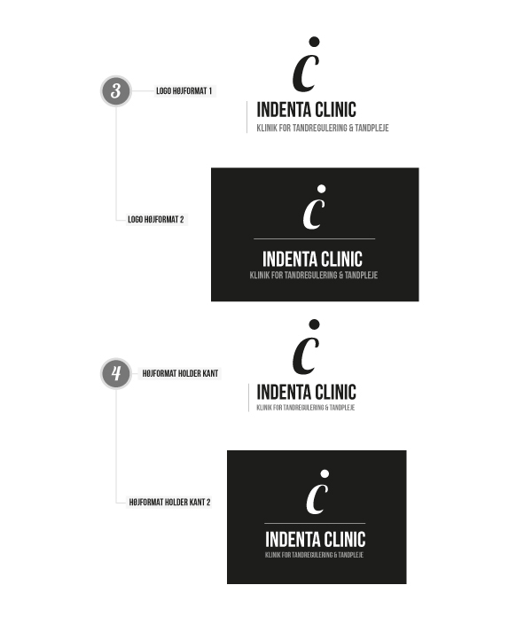 Indenta Clinic Tandlæge Webdesign Paperline dentist brand design identitet programmering kodning Concrete5 cms