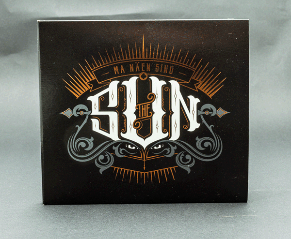 the sun band rock cd cover Handlettering