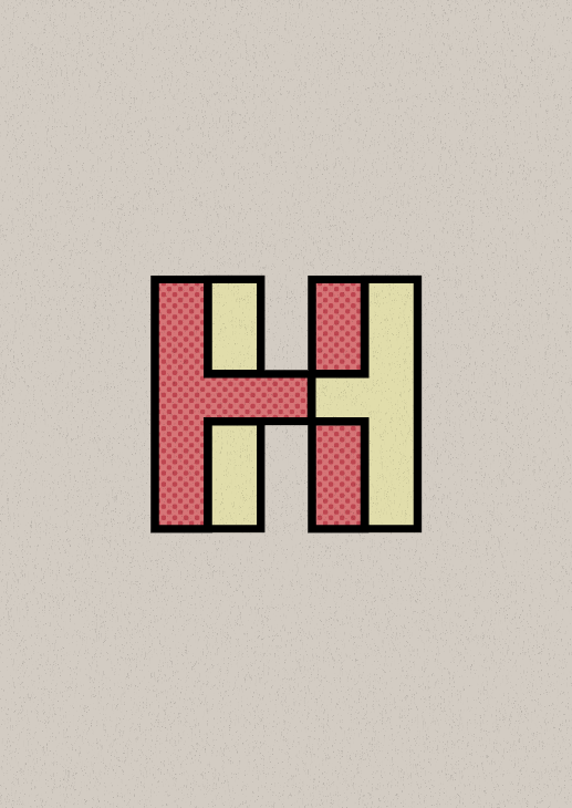 lettering type design Warp Twist turn half-tone alphabet helvetica neue