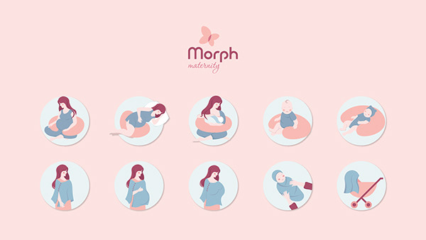 Morph Maternity Brand Identity