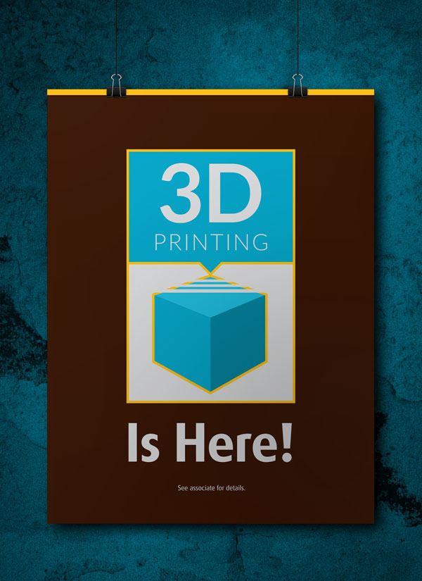 Adobe Portfolio branding  retail advertising 3d printing The UPS Store Advertising 