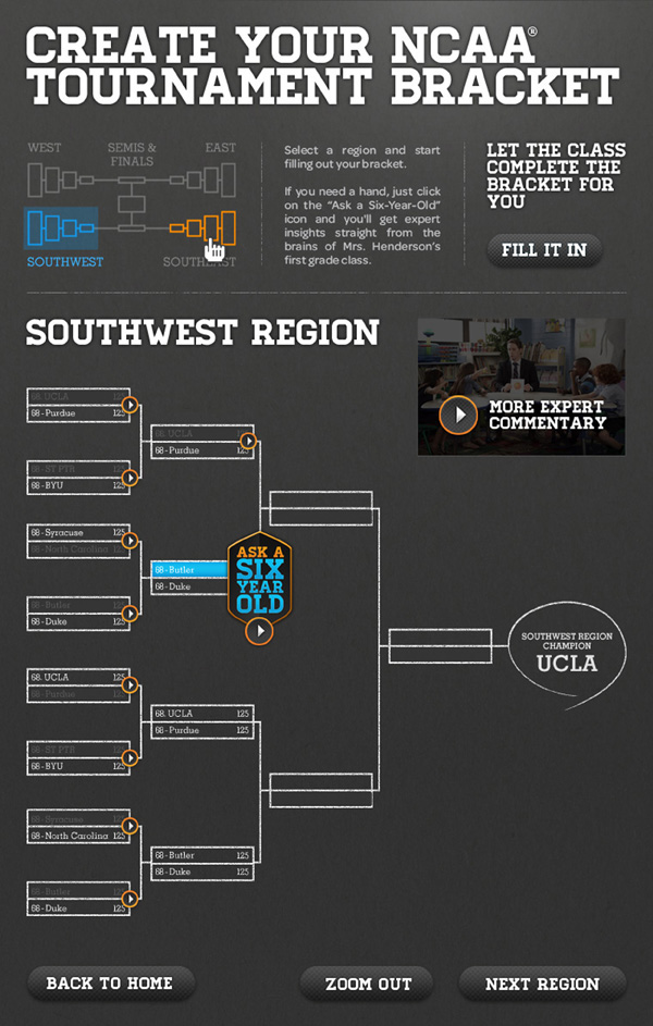Brackets AT&T march madness