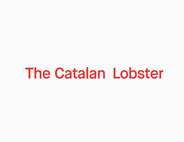 catalan lobster identity red monogram logo logotipe minimal clever barcelona