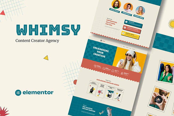 Whimsy - Content Creator Agency Template
