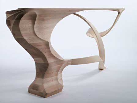 sculpture art woodwork table craft