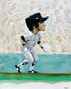 Paintings  sports caricature   whimsical