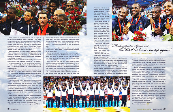 Olympics basketball magazine sports editorial concept print design overtime