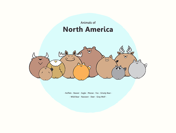 animals animal round circle motion Character design series zoo illustrations vector blink domestic africa Australia