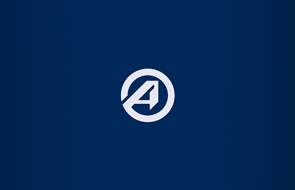 logo Advantage Brand Design red White blue