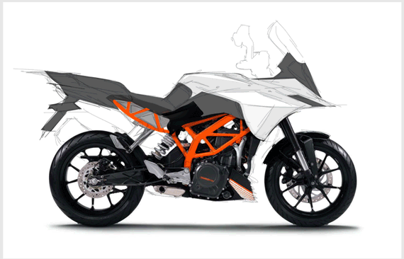 KTM KTM Adventure KTM Adventure 390 bikes motorbikes bike design Renders Renderings Topgear India motorcycles digital renders 