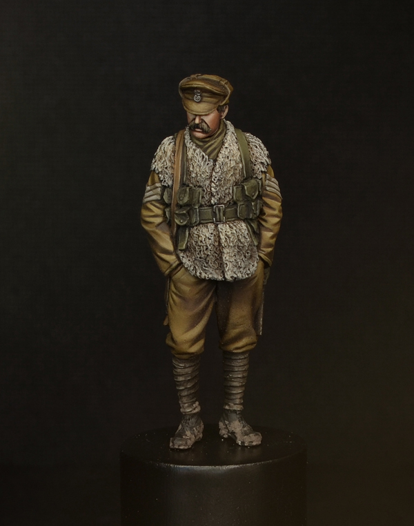 WWI trench sergeant world war miniatures scenary mud