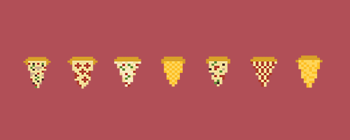 pixels Pizza 8bit alternative world surreal Food  Cheese Fun 8-bit comics gif swim barbatoze funny