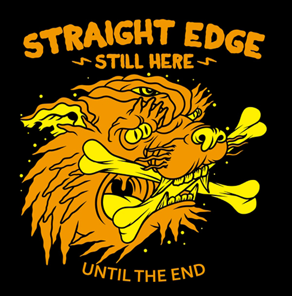 graff tshirt straight edge logo