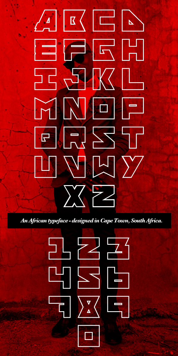 Afrographique Typeface font type africa