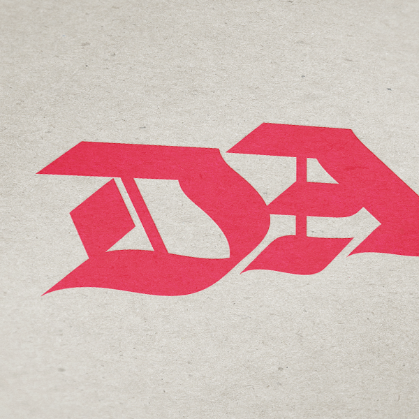 logo dainsane Blackletter typo Logo Design