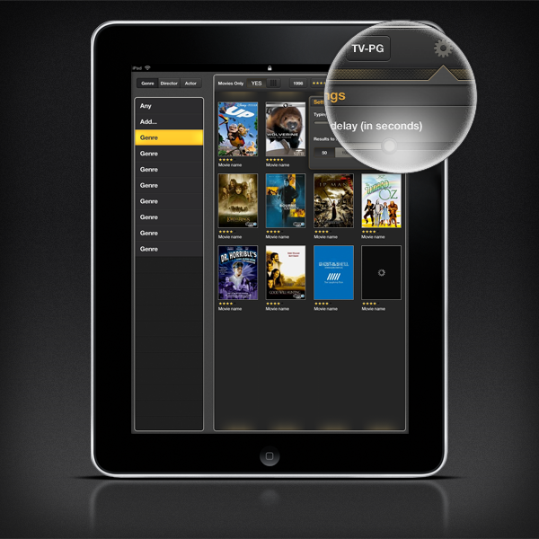 iphone dialer application screen iPad ui design Interface