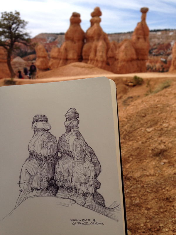 utah arches national park canyonlands national park bryce canyon plein air rocks geology sketching journal