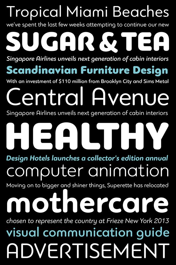 bague specimen Parachute Panos Vassiliou European Awards award multilingual greek Cyrillic Latin font Typeface type round soft