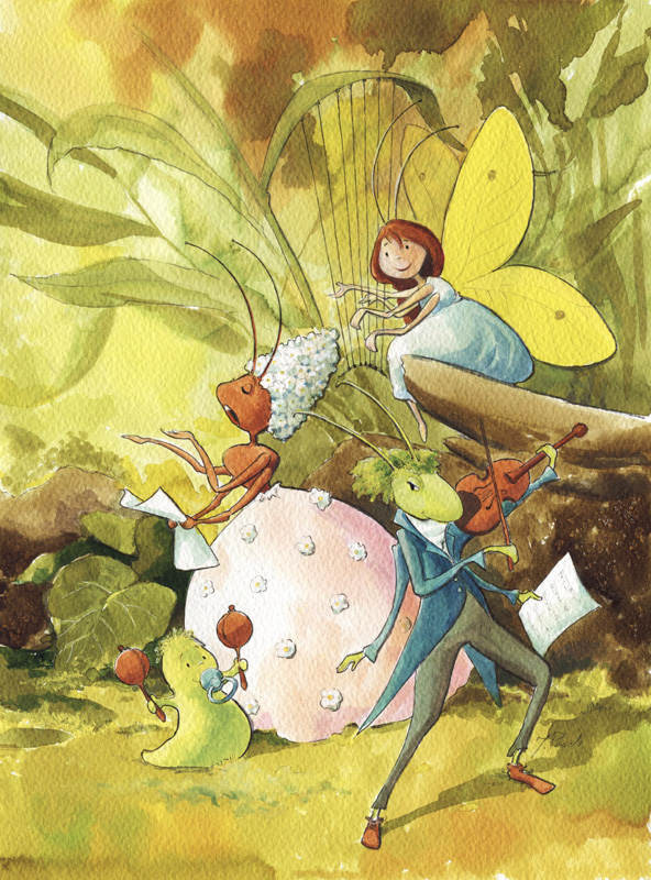 fairy fairytale ILLUSTRATION  watercolor