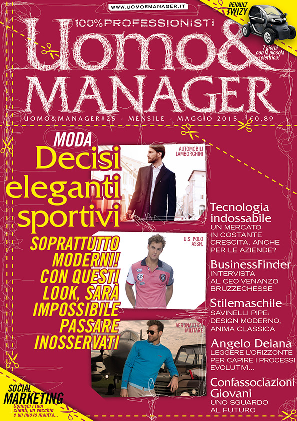 Uomo&Manager grafica editoriale Francesco Mazzenga illustrazione