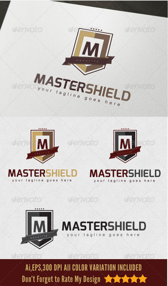Shield Logo master logo  elegant logo security logo