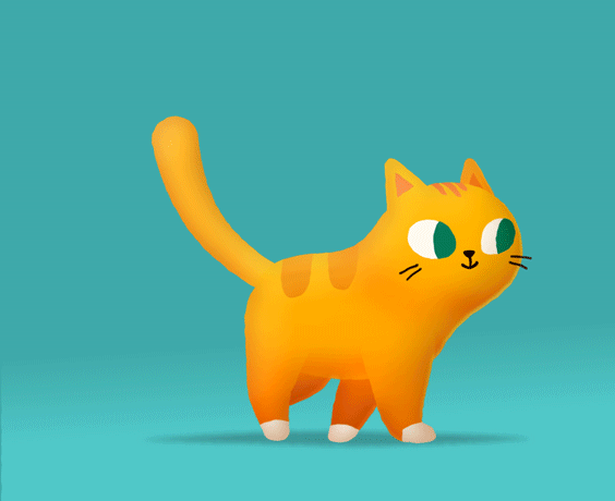 animation  breeders choice cats character animation cute ginger kitten kitty litter
