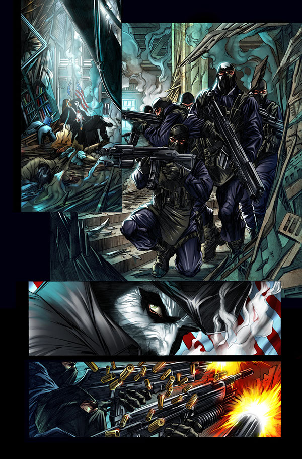 Dynamite Comics Comic Book Art vampire