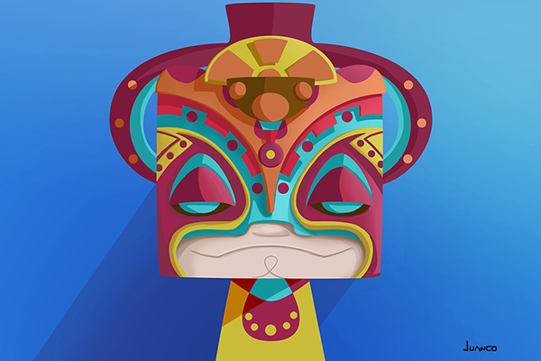 mascaras masks peru personaje Character design diseño color