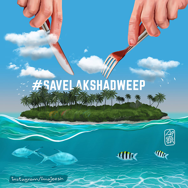 Save Lakshadweep | Digital Painting