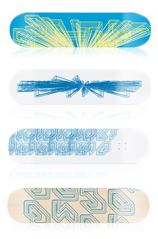 adrenn decks skateboards boards design pacman fast line ice rock sk8 print