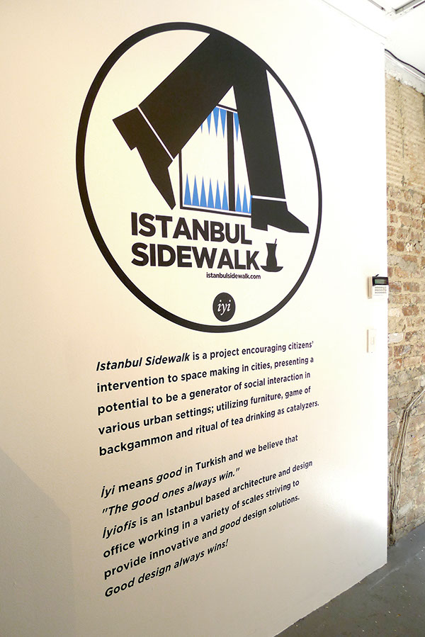 Istanbul Sidewalk  backgammon Sidewalk Exhibition  Iyiofis NYC Installation NYC
