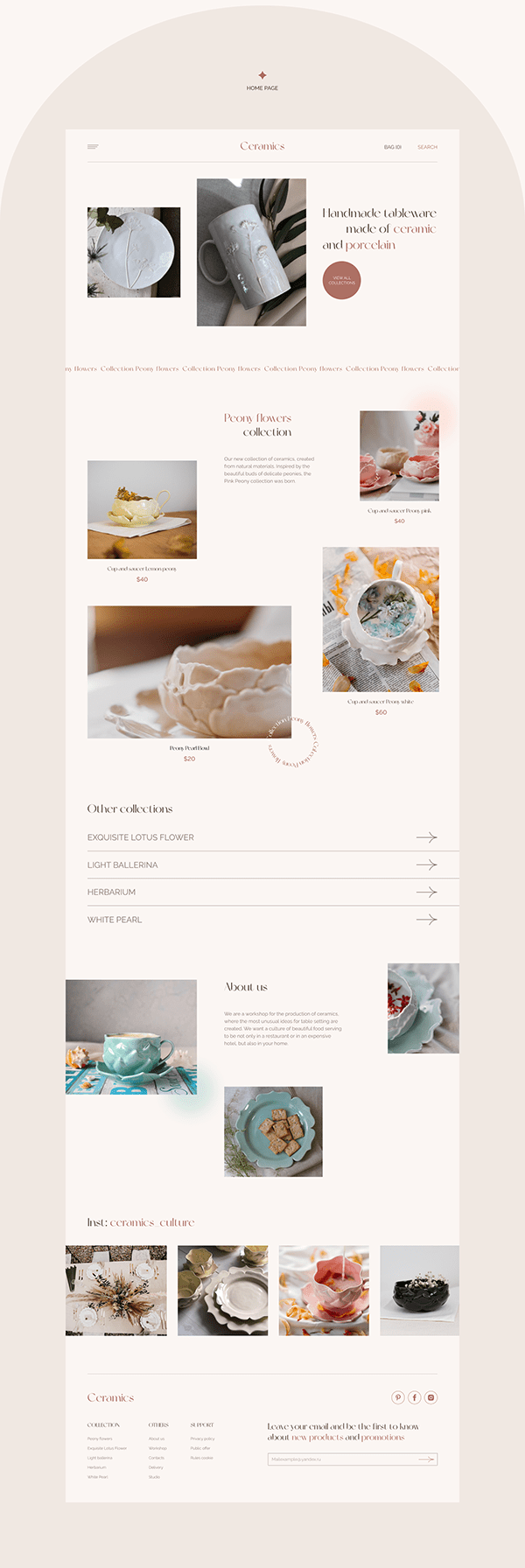 CERAMICS — online store handmade tableware