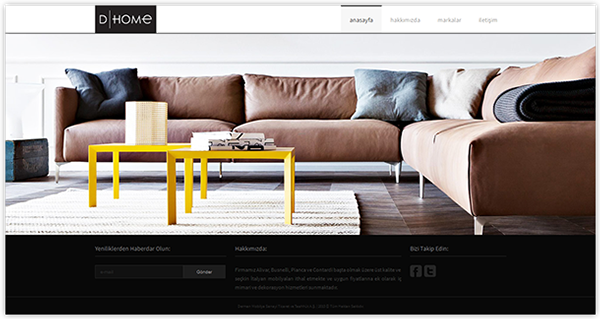 furniture black design clean Website