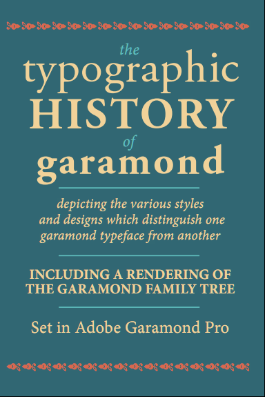 Garamond Poster Design history