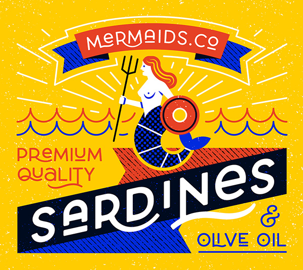 Sardine can, serigraphy