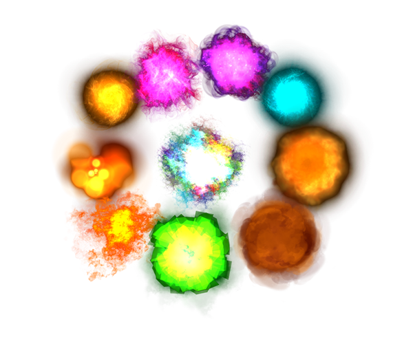 blast Bundles burst effects energy flares flicker frames fx games effects